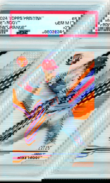 2024 Topps Pristine #8 Mike Trout Pristine Orange PSA 10 GEM MINT!