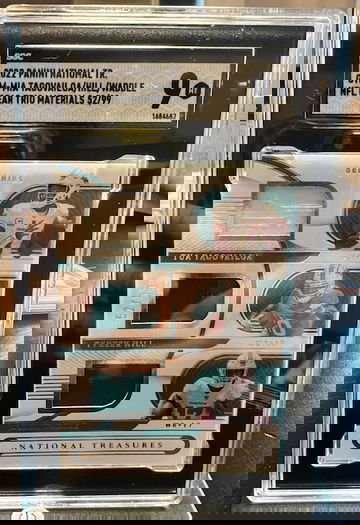 2022 Tua, Tyreek, and Waddle NFL Gear Tri Materials #'d 52/99