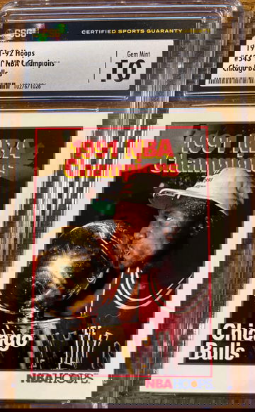 Michael Jordan NBA Hoops 1991 Champions