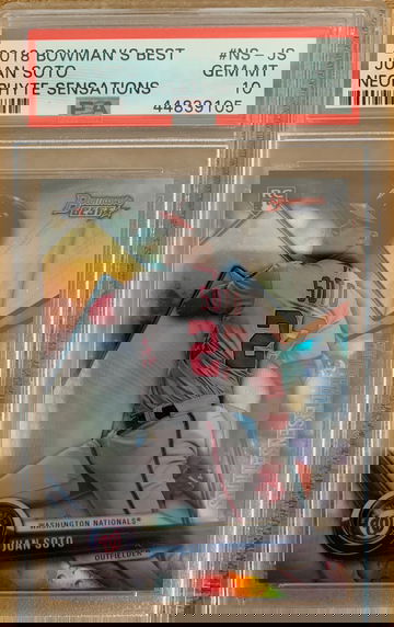 2018 Bowman’s Best Juan Soto RC Neophyte Sensations PSA 10