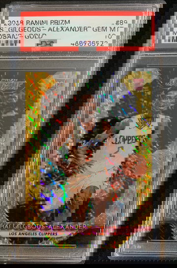 Shai Gilgeous Alexander #d 3/10 RC GOLD 2018 Prizm Mosaic 