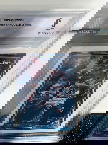 1992/93 Topps #362 Shaquille O’Neal HOF Rookie bgs 9