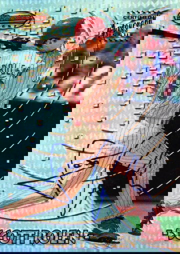 1997 BOWMAN'S BEST CERTIFIED AUTOGRAPH REFRACTOR # 194 SCOTT ROLEN HALL OF FAMER