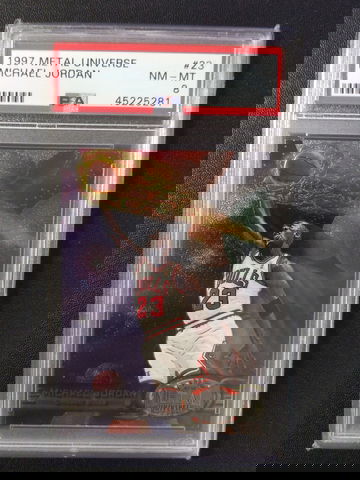  1997  Metal Universe #23 Michael Jordan  PSA 8