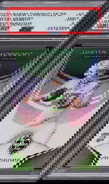 2020 Chronicles DP Justin Herbert ROOKIE PSA 9 pop 11