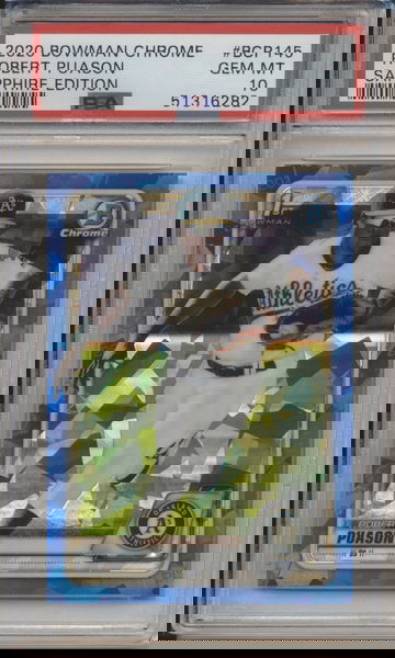 2020 Bowman Chrome Robert Puason Sapphire Edition PSA Gem Mint 10