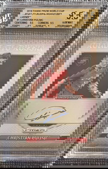 2018 Prizm World Cup Refractor Auto Pulisic #1 BGS 9.5