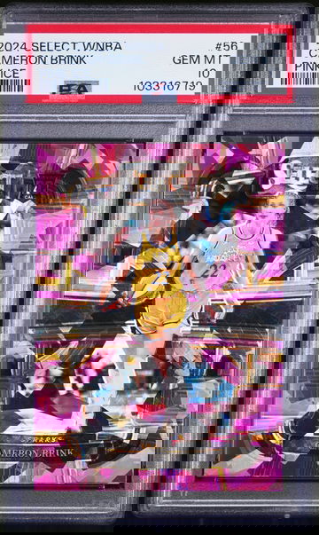 2024 PANINI SELECT WNBA CAMERON BRINK PINK ICE #56 RC ROOKIE PSA 10