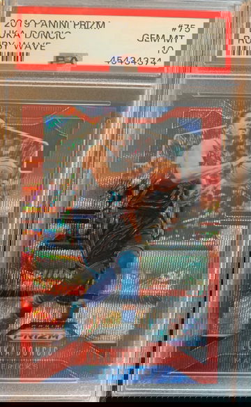 2019 Prizm Luka Doncic Ruby Wave PSA 10