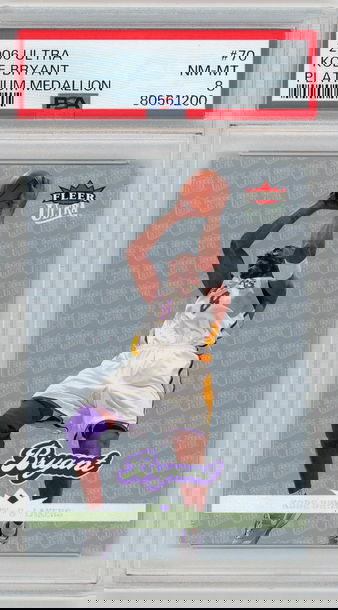 Kobe Bryant 2006 Ultra Platinum Medallion /100 PSA 8