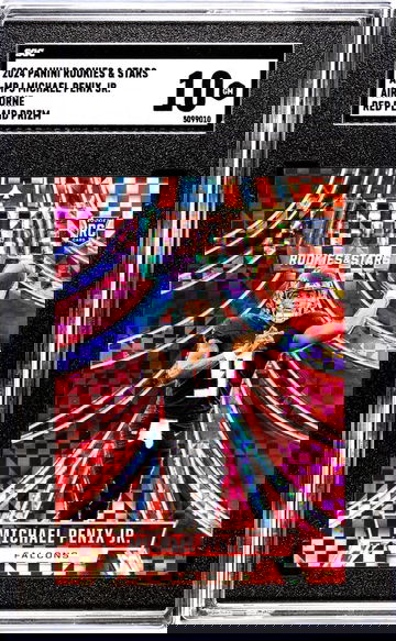 2024 Panini Rookies & Stars #A-MPJ Michael Penix Jr. Airborne Red Plaid Prizm SGC 10