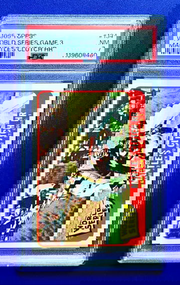 Mickey Mantle 1965 Topps World Series Game 3 Mantle's Clutch HR PSA 7 NM MINT