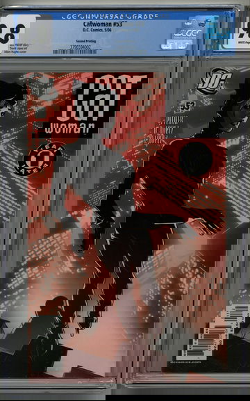 Catwoman 53 2nd print CGC 9.8 Adam Hughes variant cover Batman app.