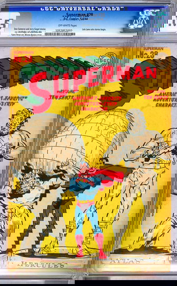 SUPERMAN #28 CGC 1.5 JERRY SIEGEL STORY WAYNE BORING COVER WWII GA CLASSIC 1944