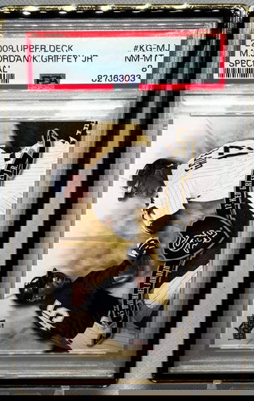 2009 Upper Deck Special Griffey & Jordan Dual SSP Insert PSA 8 POP 6 