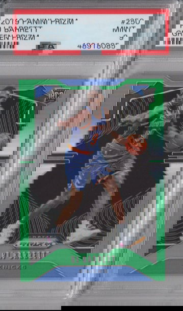 2019 Prizm RJ Barrett Green PSA 9