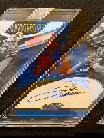 2018 contenders josh Allen rc 1/1 white box on card auto encased