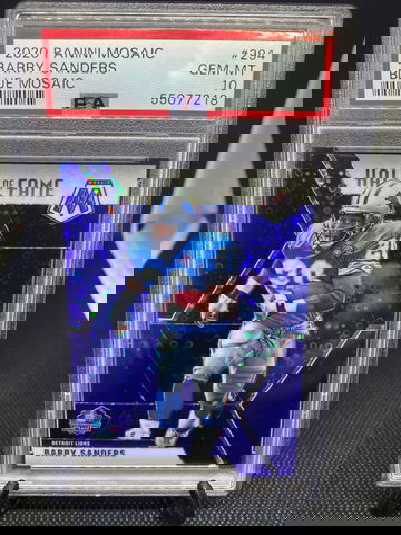 2020 Panini Mosaic Barry Sanders Blue Mosaic #294 PSA 10 /150