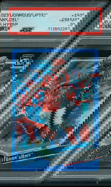 2023 Donruss Optic Rated Rookie Blue Hyper Tank Dell #245 PSA 10