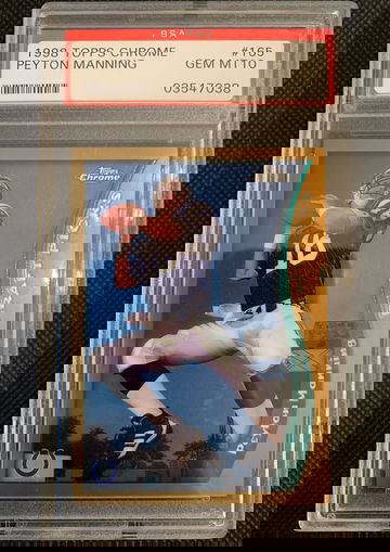 1998 Topps Chrome Peyton Manning PSA 10 rookie RC