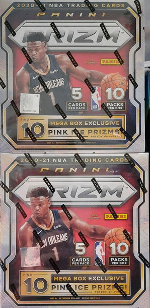 2020-21 Panini Prizm Mega Box Lot of 2
