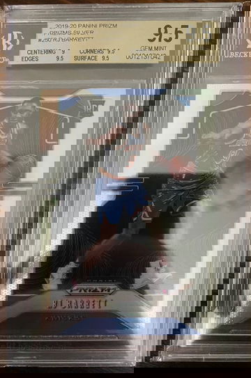 RJ Barrett Silver Prizm BGS 9.5 Gem Mint