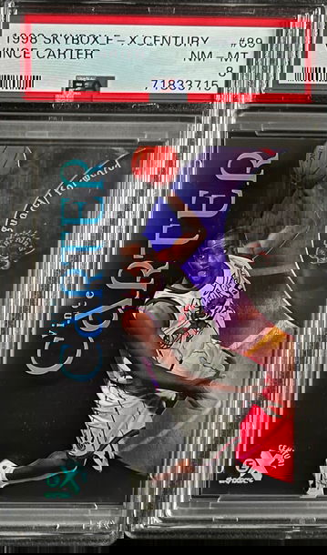 1998 Skybox E-X Century #89 Vince Carter Rookie RC PSA 8