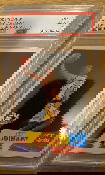 2007 Topps Kevin Durant 1957-58 Variation PSA 8