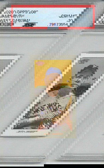 2020 TOPPS 206 SWEET CAPORAL BABE RUTH CARD YANKEES PSA 10 LOW POP VERY RARE