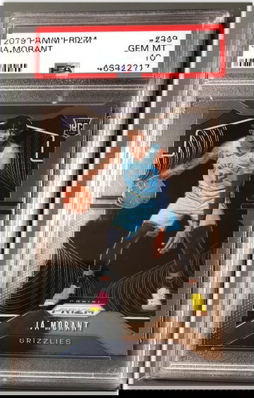2019-20 Panini Prizm JA Morant Bass PSA 10