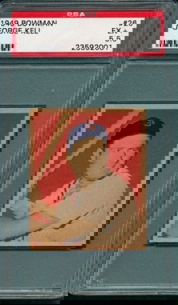 George Kell 1949 Bowman #26 Detroit Tigers HOF RC PSA 5.5