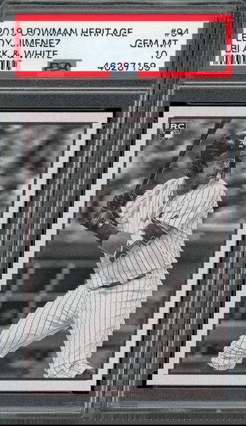 BOWMAN HERITAGE Eloy Jimenez WHITE SOX PSA 10 POP 3!