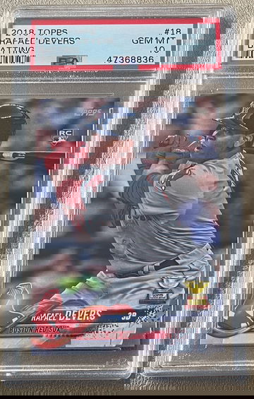 2018 Topps Batting Rafael Devers ROOKIE RC #18 PSA 10