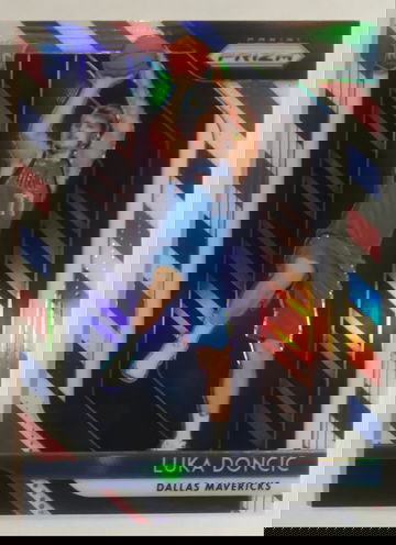 2018 Panini Prizm Luka Doncic Red White Blue Rookie Card #280