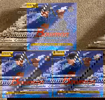 2021 Bowman Sapphire Exclusive Edition 3 Box Lot