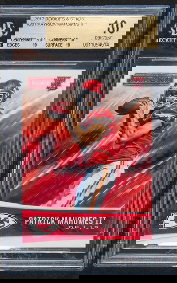 2017-18 Panini Rookies & Stars Patrick Mahomes RC Rookie BGS 10