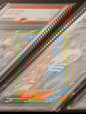 1986 Topps Jerry Rice RC #161 PSA 7 NM