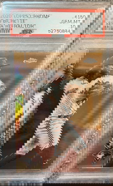 2020 Topps Chrome Bo Bichette #150 Sepia Refractor PSA 10 Gem-Mint