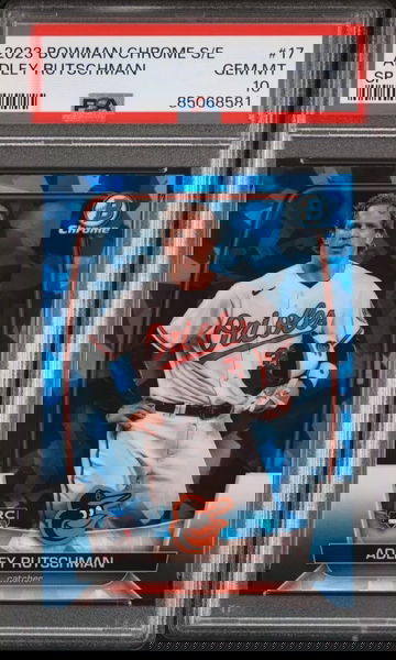 2023 Bowman Chrome Sapphire Adley Rutschman SP Variation RC #17 PSA 10 Orioles