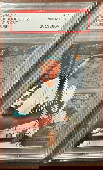 1994 SP Foil Die-Cut RC ALEX RODRIGUEZ PSA 8 