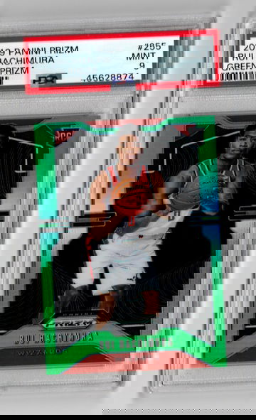 2019 Prizm Green Prizm Rui Hachimura PSA 9