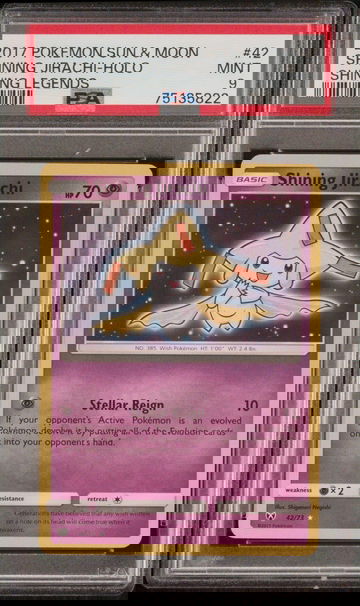 2017 Pokémon Sun & Moon Shining Legends Shining Jirachi #42/73 Holo PSA 9
