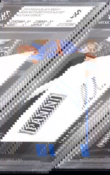 2018 Panini Black Friday Luka Doncic Rookie Patch Auto BGS Pop 1