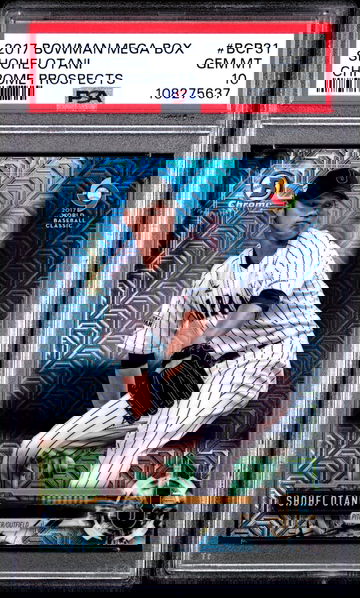 2017 Bowman Mega Box Shohei Ohtani #BCP31 PSA 10 Chrome Prospects 1st Otani