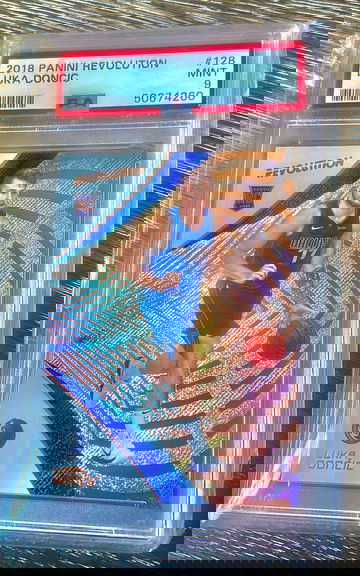 2018 Panini Revolution Luka Doncic #128 Rookie Card RC - PSA 9 MINT - Mavericks