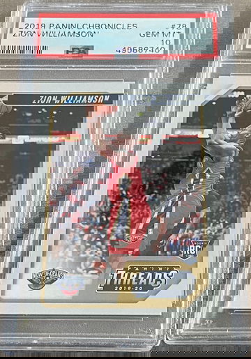 2019-20 Panini Chronicles Zion Williamson Threads Rookie Card #78 PSA 10 B