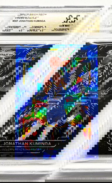 Jonathan Kuminga 2021-2022 Panini Prizm Blue Ice RC #’d 045/125 BGS 9.5 Gem Mint