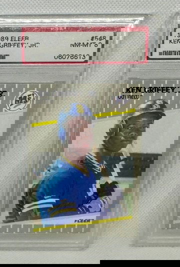 1989 Fleer #548 Ken Griffey Jr. Rookie PSA 8