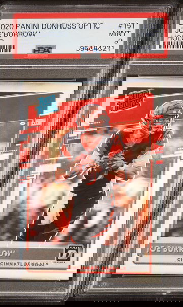 2020 PANINI DONRUSS OPTIC JOE BURROW #151 ROOKIE HOLO PSA 9