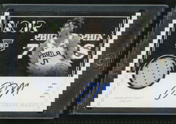 2020 Panini Noir Tyrese Maxey #305 RC Patch Auto /99